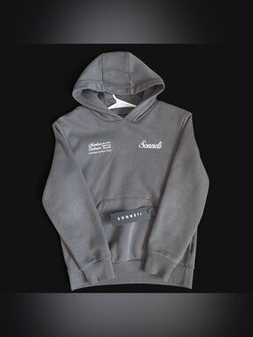 Kids' Gray Logo Hoodie
